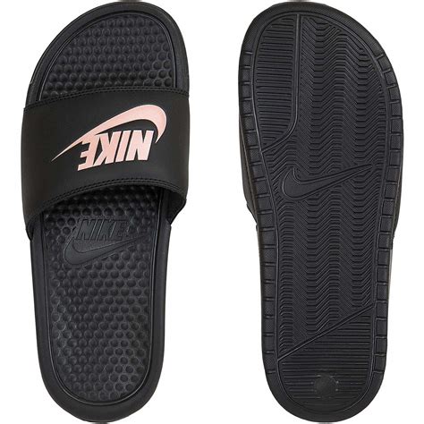 nike badelatschen schwarz mit rosa nikezeichen|Badelatschen Nike .